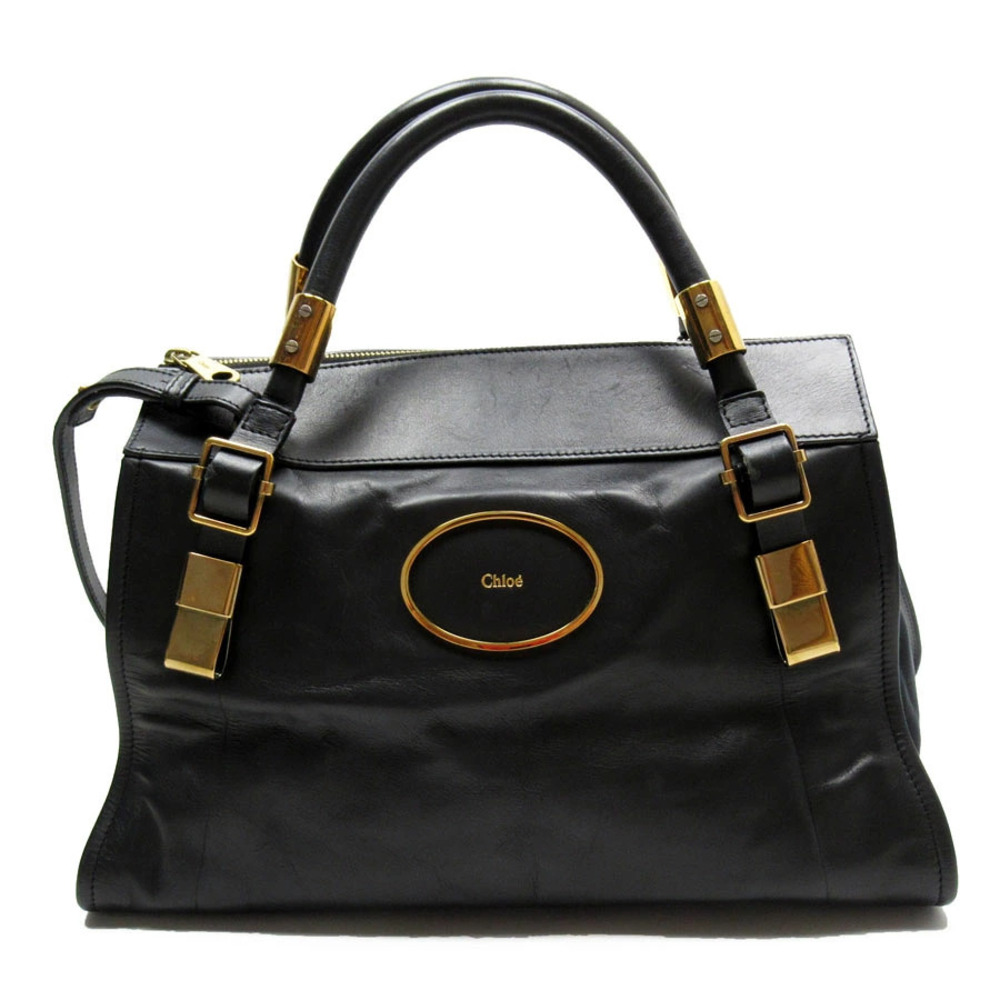 Chloe 2way Shoulder Bag leather black
